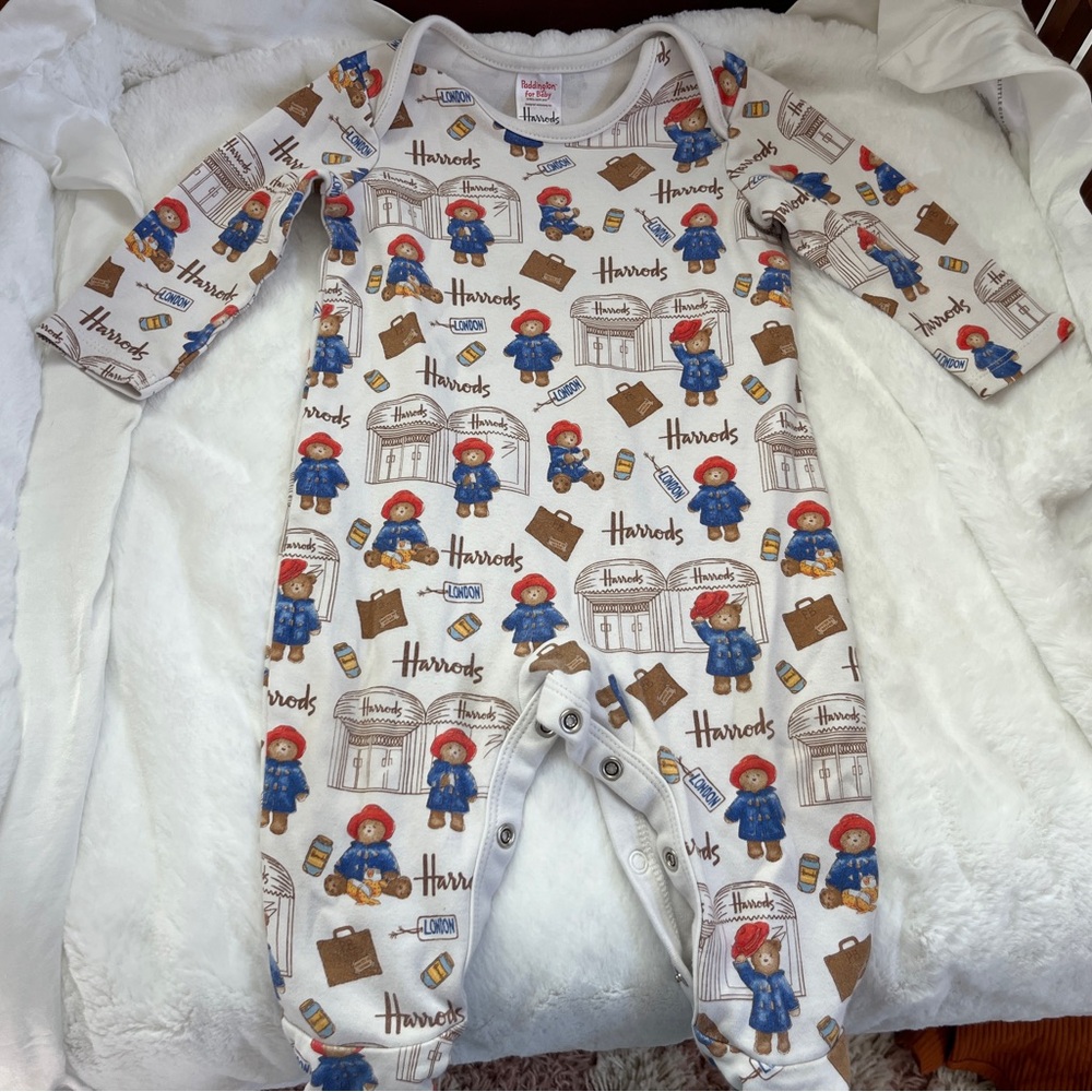 Harrods Kids One Piece - Cream and Blue
